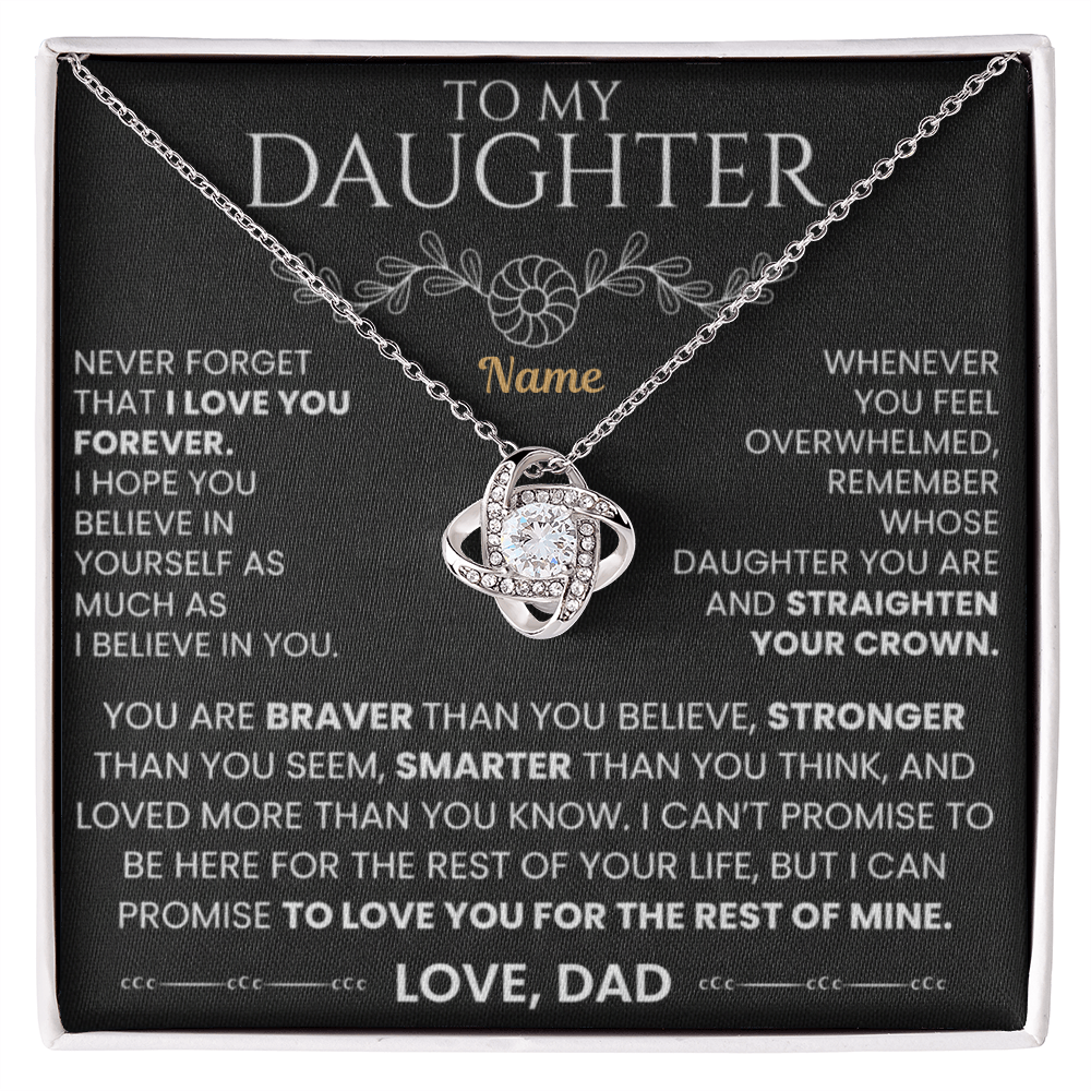To My Daughter — A Necklace Made With Endless Love 📍