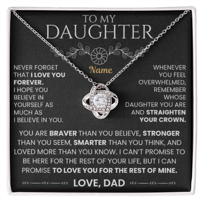 To My Daughter — A Necklace Made With Endless Love 📍