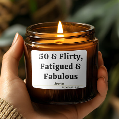 50th Birthday Gift, Funny Candle, Birthday for her, Personalized Gift, Funny Gifts, 50th Birthday Party, For Women, 50th Gift for her