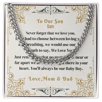 To My Beloved Son. Always and forever