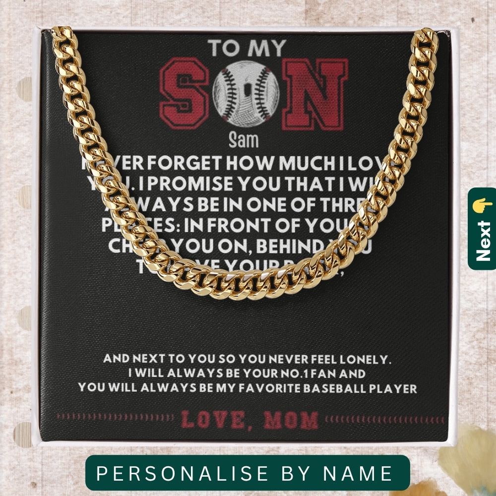 "To My Wonderful Son" –  Accessories With Personalized Message Card
