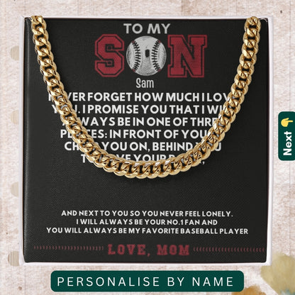 "To My Wonderful Son" –  Accessories With Personalized Message Card
