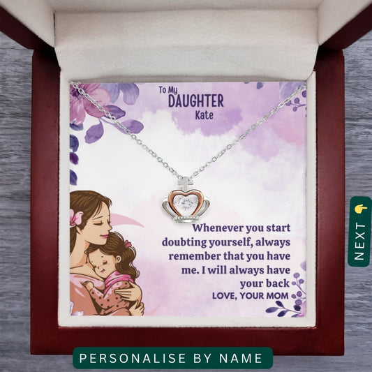 "To My Daughter, Granddaughter & Daughter-in-Law," – A Gift from the Heart, Necklace With Personalized Message Card