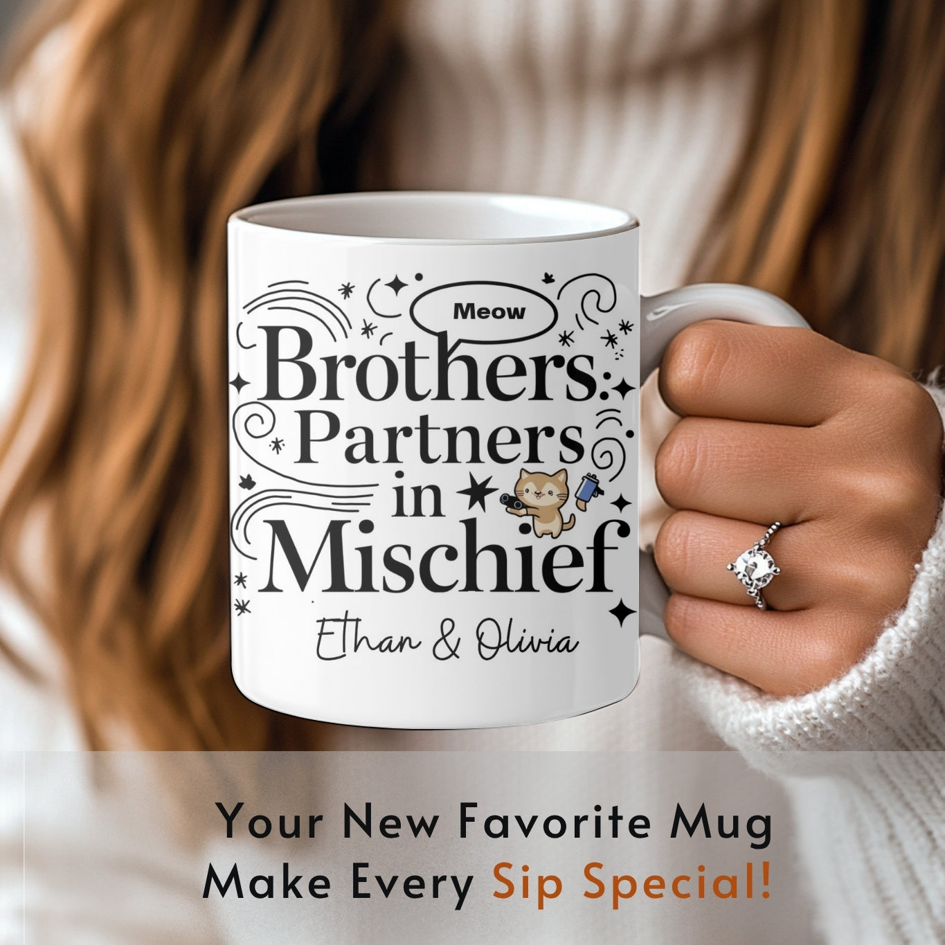 Customized mug for brother, Custom brother gifts, personalized brother birthday gift, funny brother birthday mug, funny siblings gift