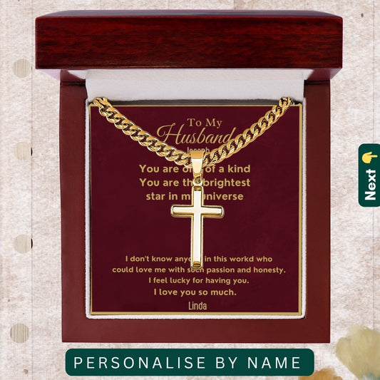 "To My Dearest Husband" – Accessories With Personalized Message Card