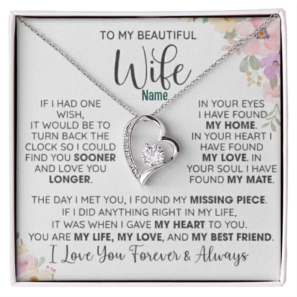 To My Loving Wife — A Necklace That Says Everything My Heart Feels 📍
