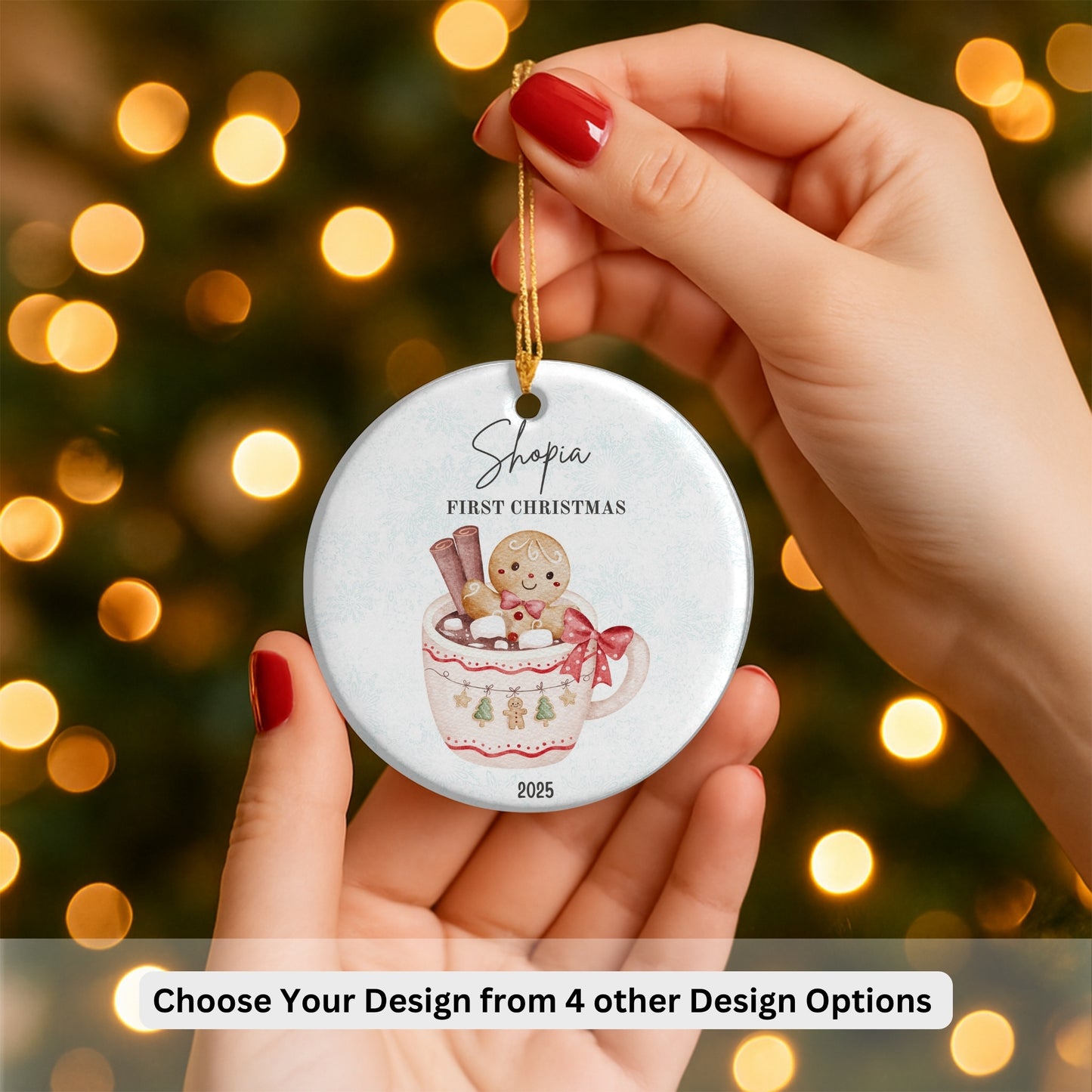Custom Baby's First Christmas Bauble,Christmas Gifts for Kids, Custom Keepsake Christmas Ornament, New Baby Gifts,Christmas Tree Decor.
