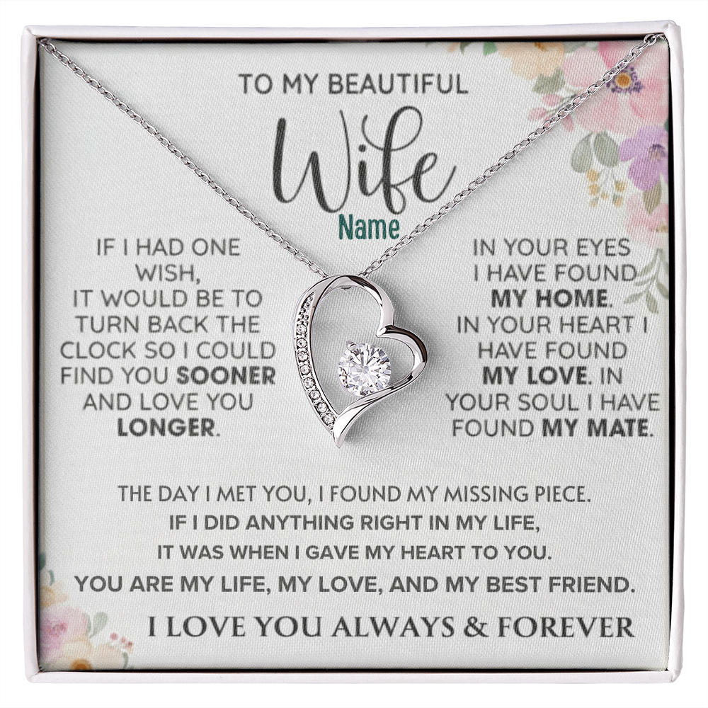 To My Gorgeous Wife — A Necklace That Says Everything My Heart Feels 📍