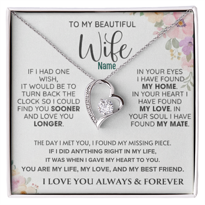 To My Gorgeous Wife — A Necklace That Says Everything My Heart Feels 📍