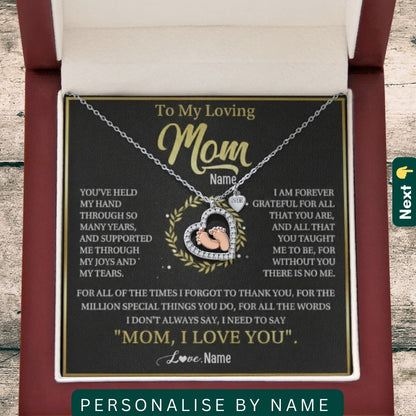 To My Loving Mom — A Necklace That Says Everything My Heart Feels 📍