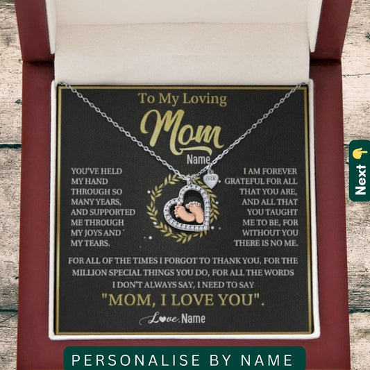 To My Loving Mom — A Necklace That Says Everything My Heart Feels 📍