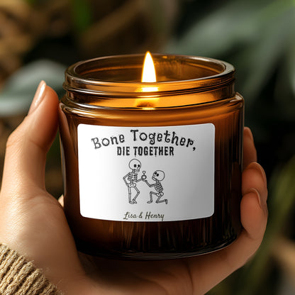 Skeleton Halloween candle fall candle decor Halloween decor fall scented candles Funny Fall Candles Skeleton Decor