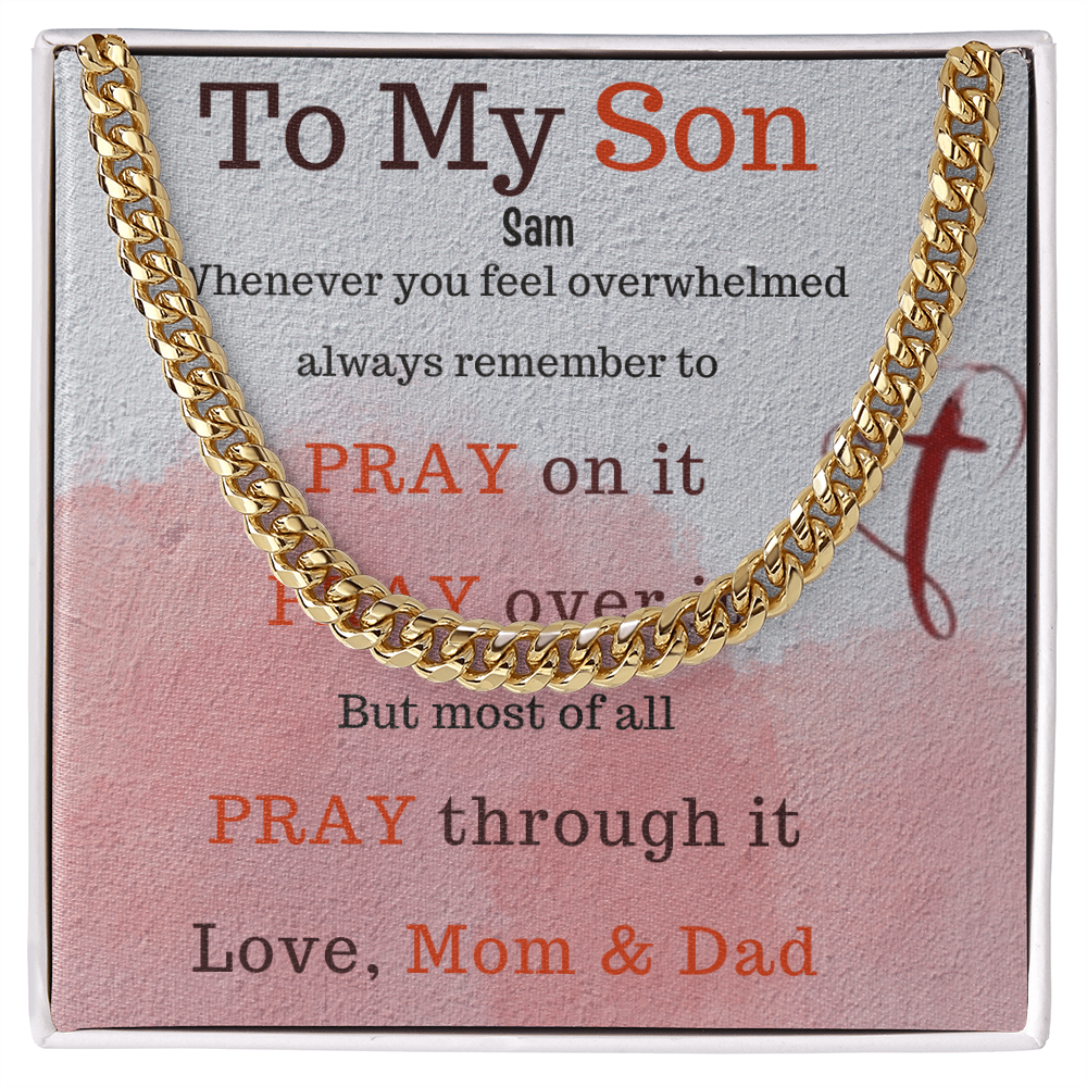 To My Loving Son. Always and forever