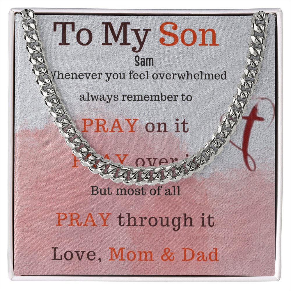 To My Loving Son. Always and forever