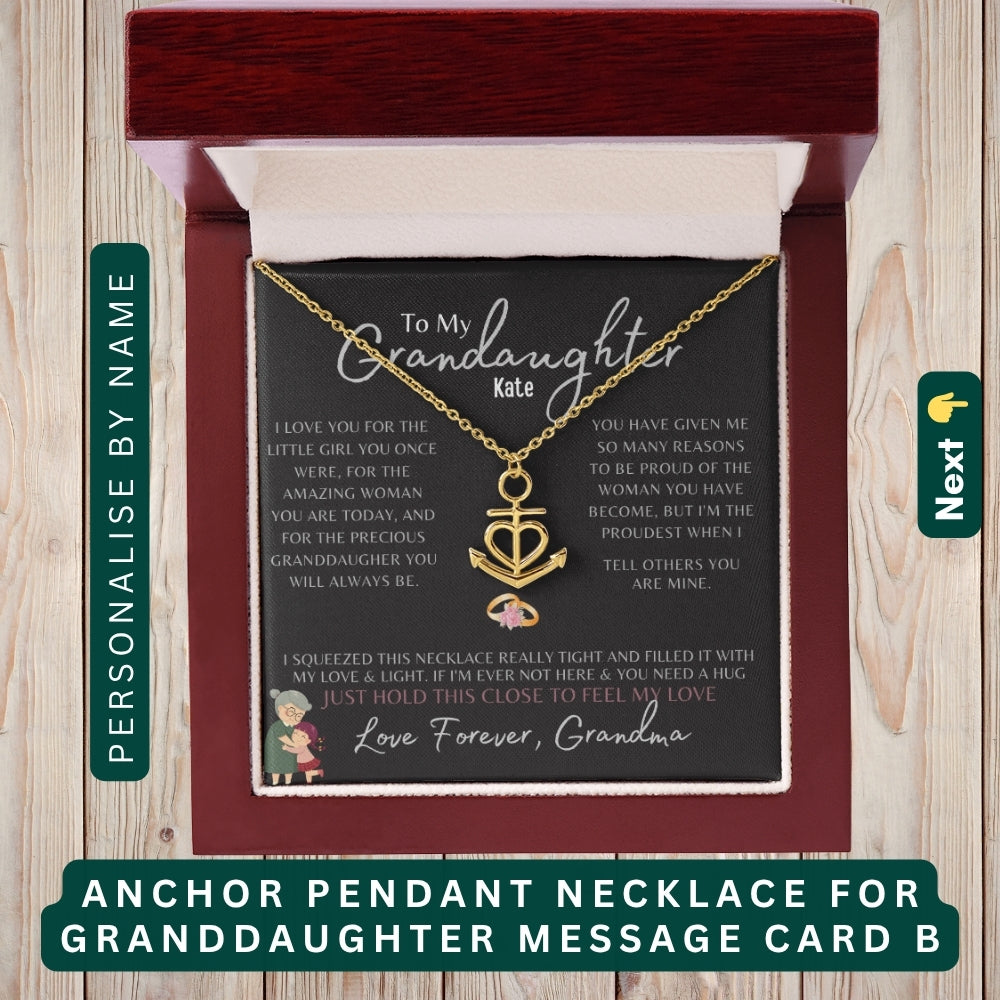 "To My Daughter, Granddaughter, and Daughter-in-Law" – With Love and Pride, Necklace With Personalized Message Card