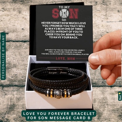 To My Loving Son. Always and forever