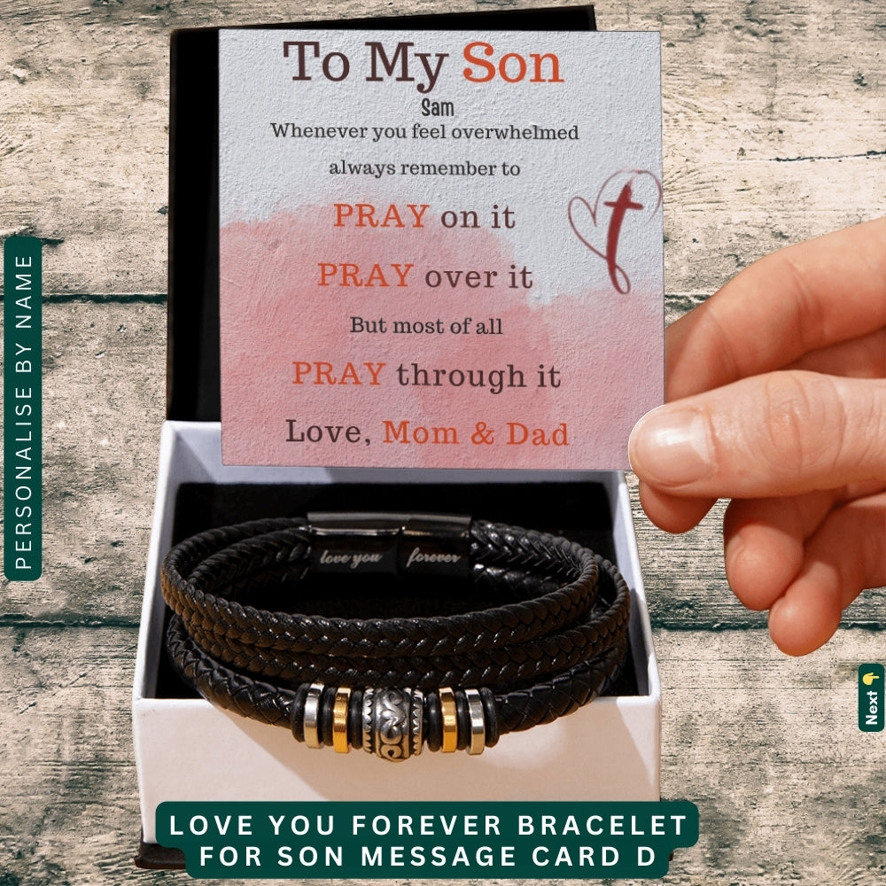 To My Loving Son. Always and forever