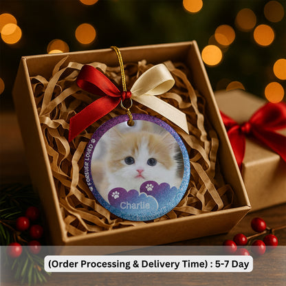 Custom Photo Pet Memorial Gift, Memorial Ornament, Custom Ornament, Pet Memorial, Christmas Ornaments, Custom Pet Ornament