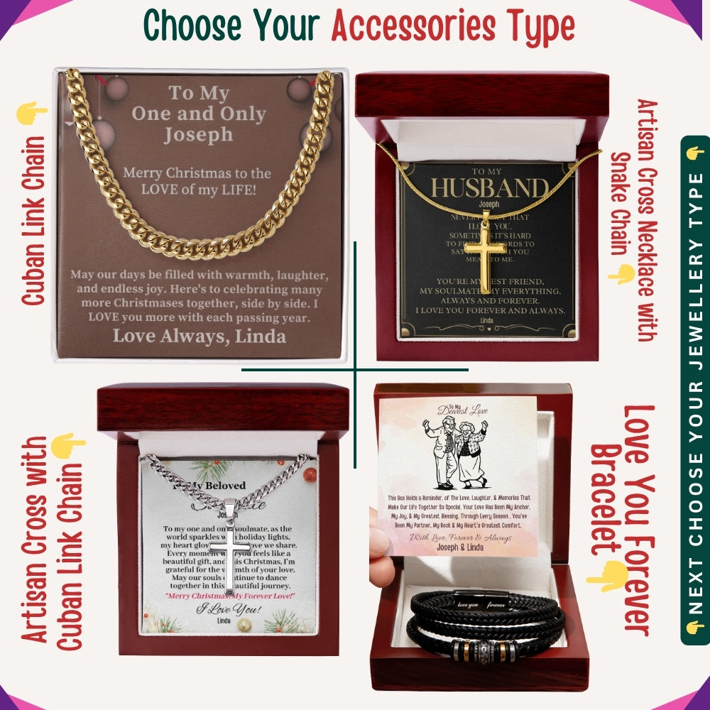 "To My Precious Husband" –  Accessories With Personalized Message Card