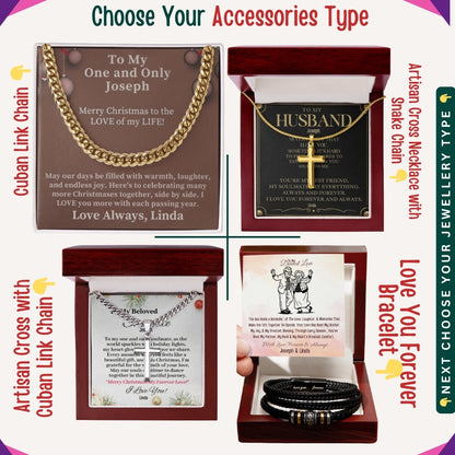 "To My Precious Husband" –  Accessories With Personalized Message Card