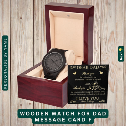 To My Incredible Dad" – You Mean the World to Me, Necklace With Personalized Message Card