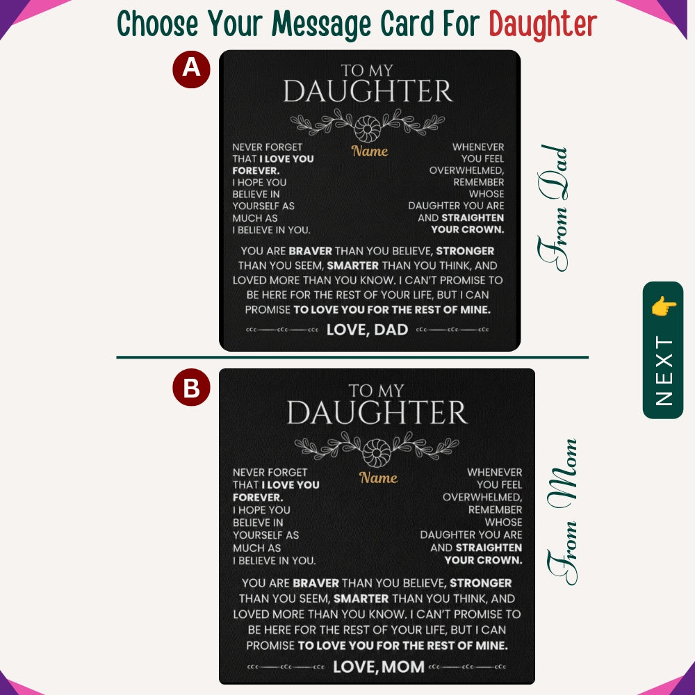 To My Daughter — A Necklace Made With Endless Love 📍