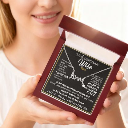 To My Gorgeous Wife —A Necklace That Speaks the Love I Feel for You 📍