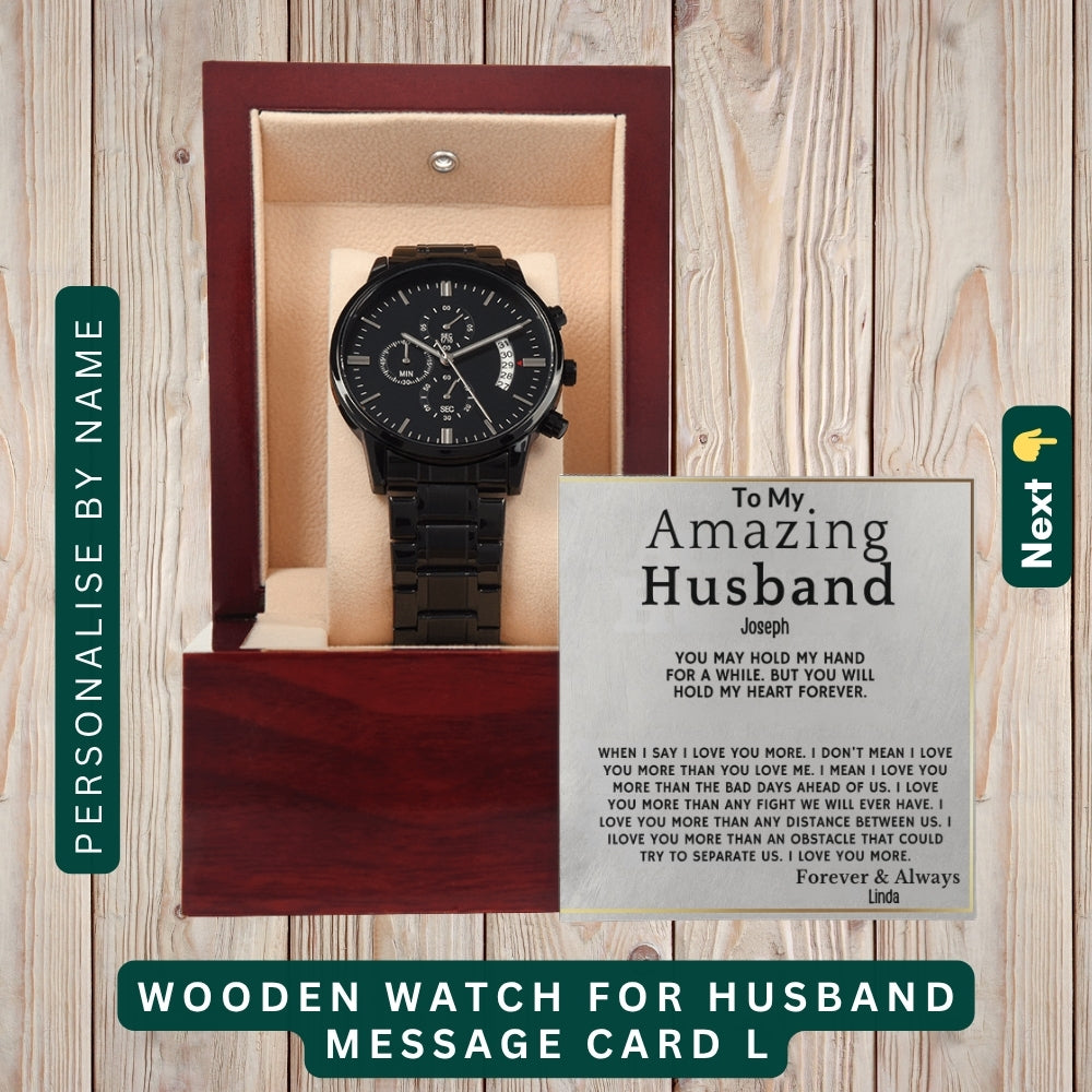 "To My Precious Husband" –  Accessories With Personalized Message Card