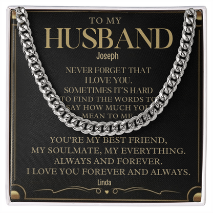 To My Husband . Always and forever