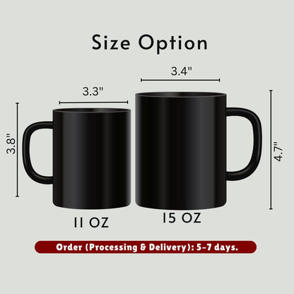 Personalized Black Cat Halloween Mug: Spooky Autumn Gift