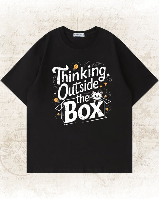 Thinking Out of Box Unisex Gym Oversized Boxy Tshirt