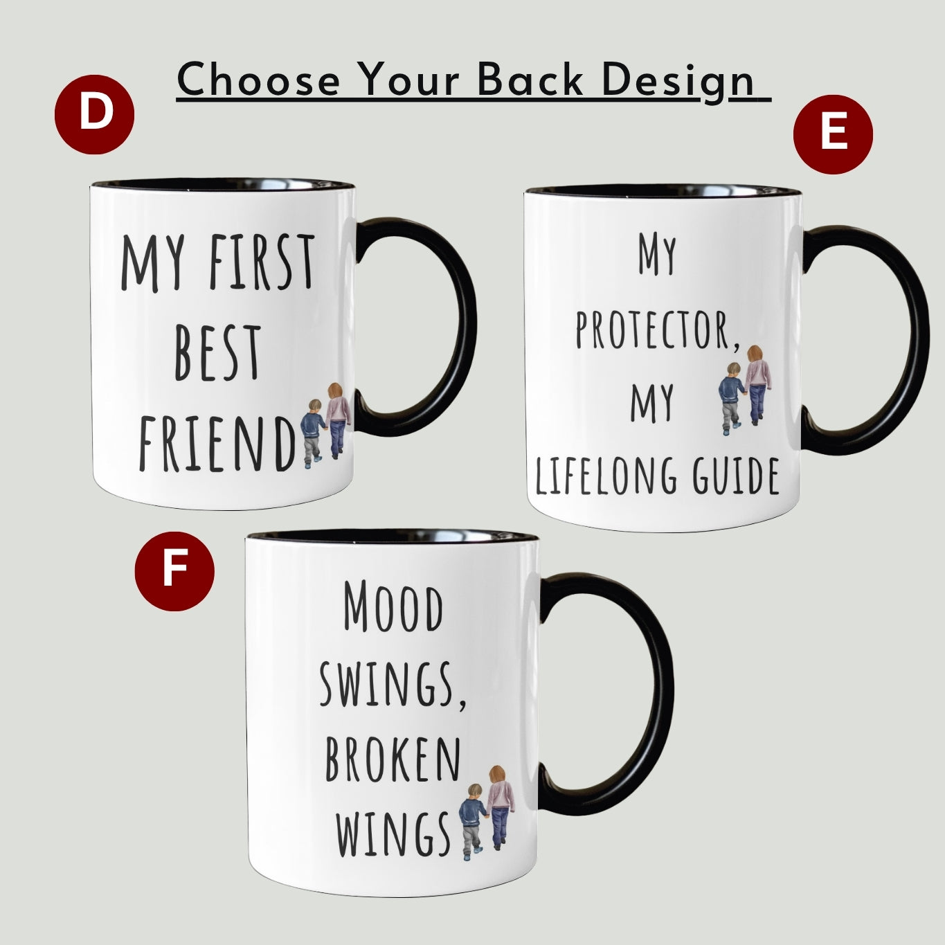 Customized mug for brother, Custom brother gifts, personalized brother birthday gift, funny brother birthday mug, funny siblings gift