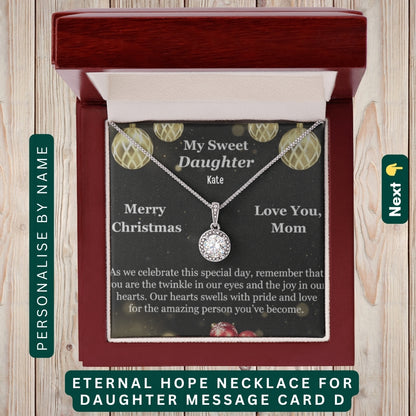 "To My Daughter, Granddaughter & Daughter-in-Law," – A Gift from the Heart, Necklace With Personalized Message Card