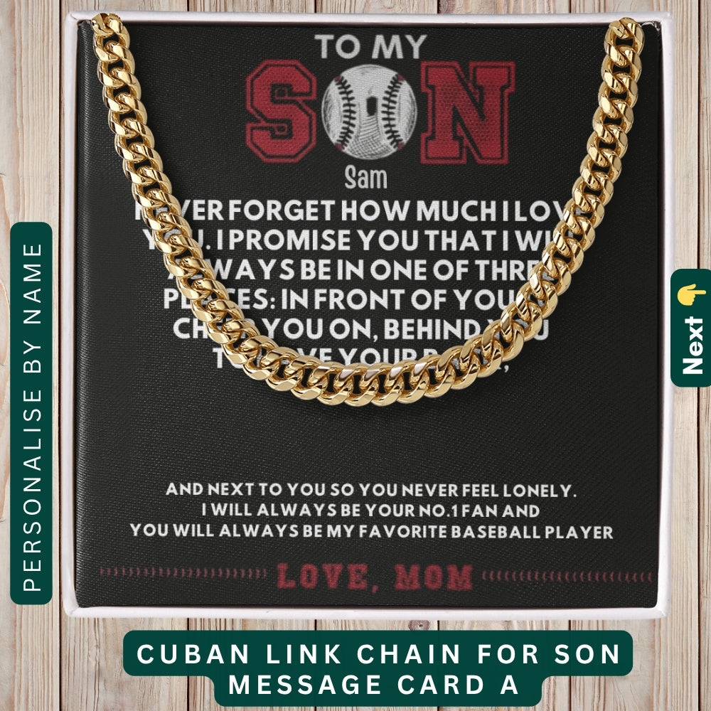 "To My Brave Son" – Accessories With Personalized Message Card