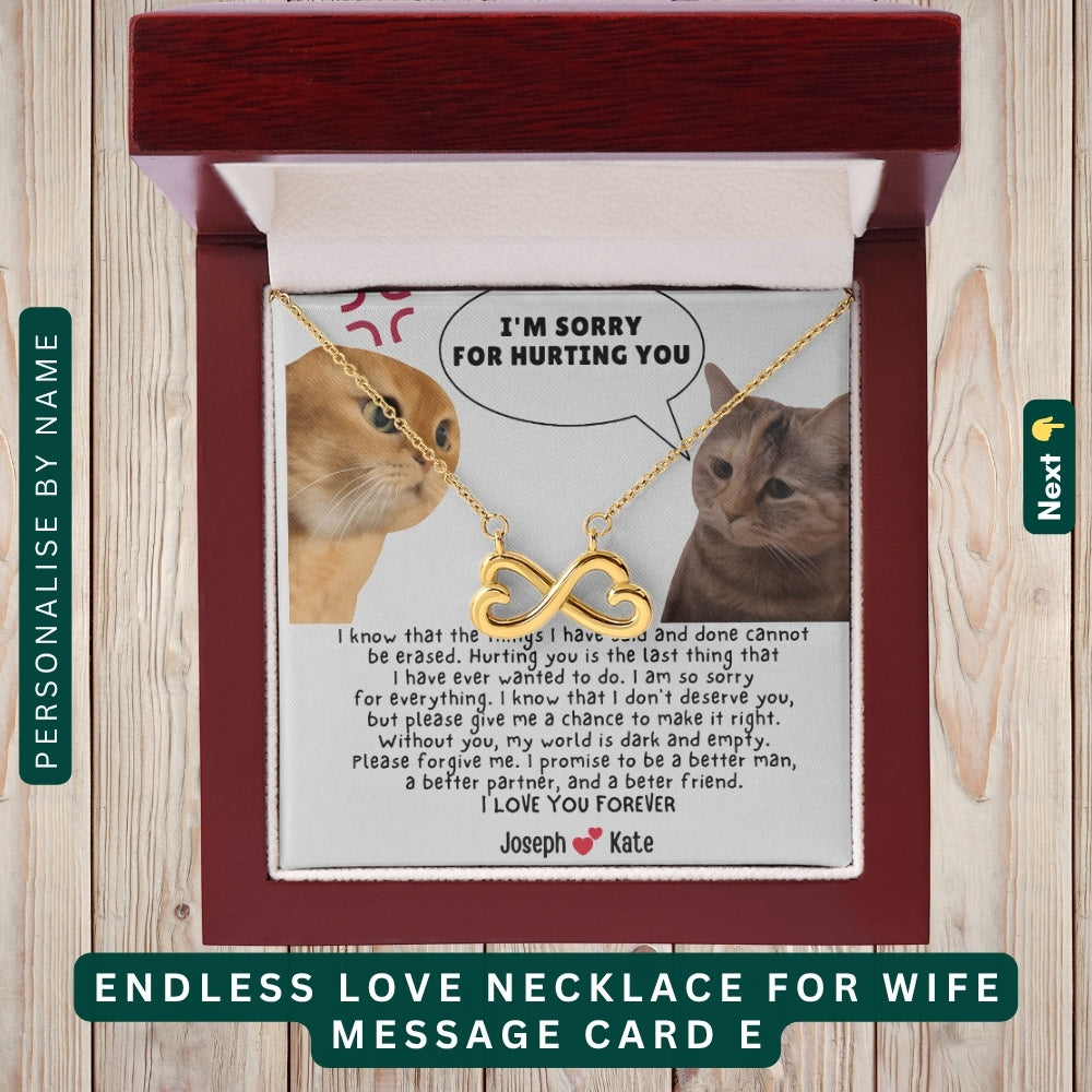 "To My Dearest Wife" – You Are My Everything, Necklace With Personalized Message Card