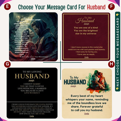 "To My Precious Husband" –  Accessories With Personalized Message Card