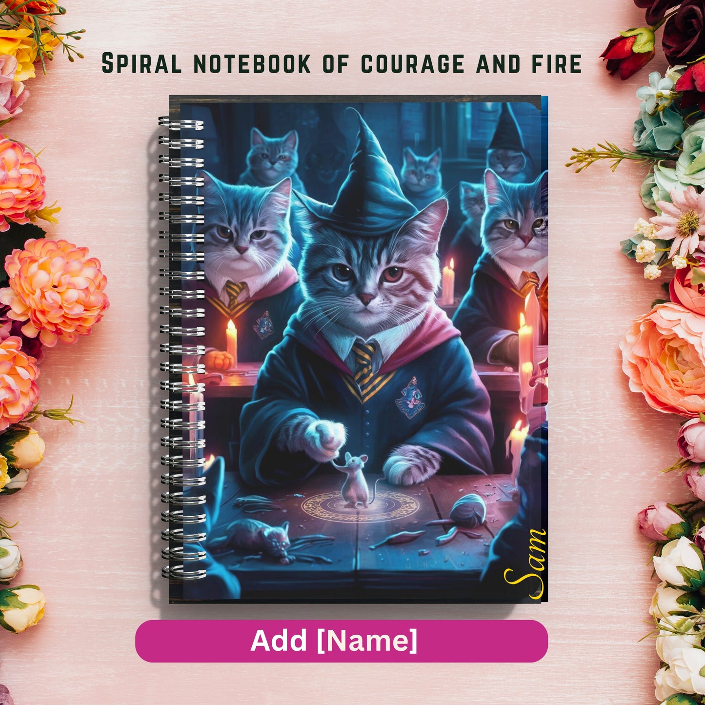 Personalized Kids Notebook – Custom Wizard Journal, Magic Spiral Notebook, Back to School Gift, Party Favor, Stocking Stuffer, Teacher Gift