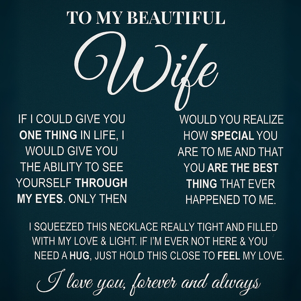 Best Gift For Wife. Forever Love Necklace