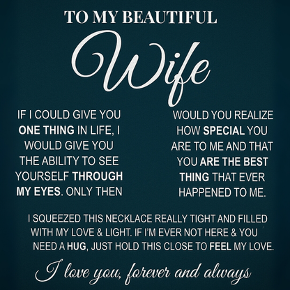 Best Gift For Wife. Forever Love Necklace