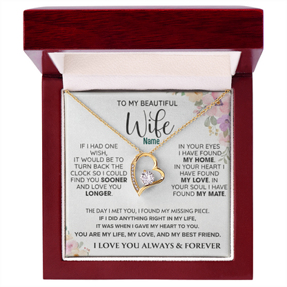 To My Gorgeous Wife — A Necklace That Says Everything My Heart Feels 📍