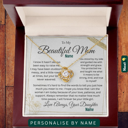 To My Supportive Mom — A Necklace That Says Everything My Heart Feels 📍