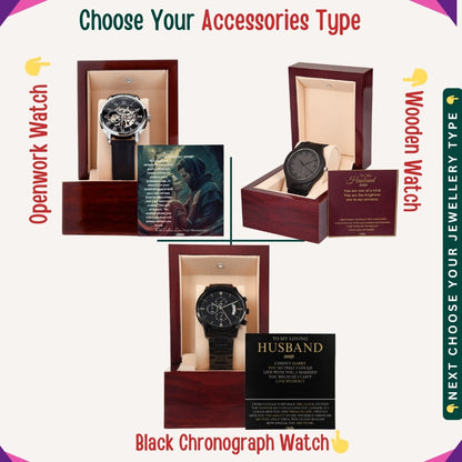 "To My Precious Husband" –  Accessories With Personalized Message Card