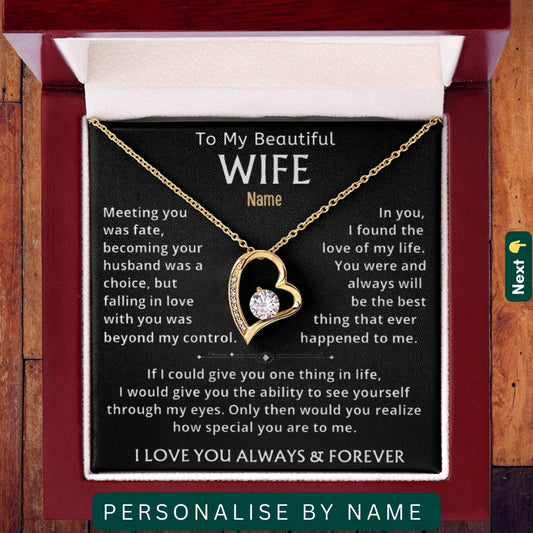 To My Beautiful Wife —A Necklace That Speaks the Love I Feel for You 📍