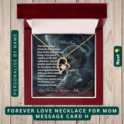 "To My Dearest Mom" – You Are My Everything, Necklace With Personalized Message Card