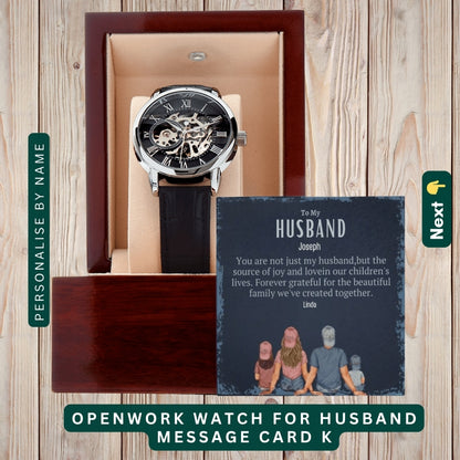 "To My Precious Husband" –  Accessories With Personalized Message Card