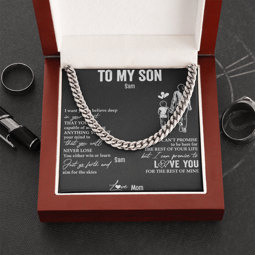 To My Beloved Son. Always and forever