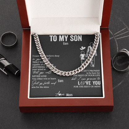 To My Beloved Son. Always and forever