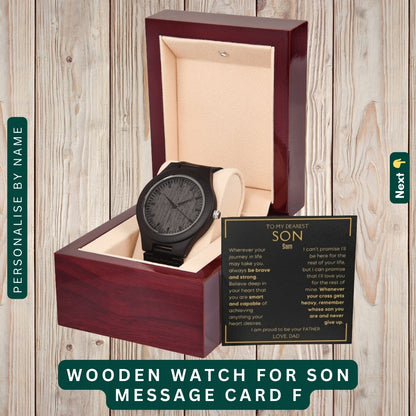 "To My Brave Son" – Accessories With Personalized Message Card