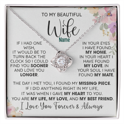 To My Loving Wife — A Necklace That Says Everything My Heart Feels 📍