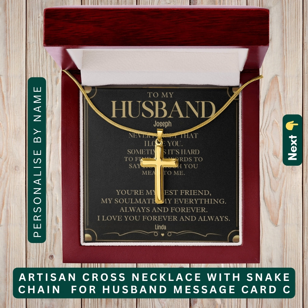 "To My Precious Husband" –  Accessories With Personalized Message Card